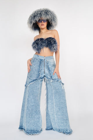 High Waist Free style denim pants