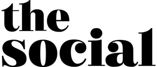 Black text 'the social' on a white background
