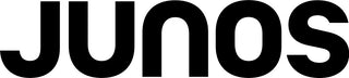 Black 'Junos' logo on a white background